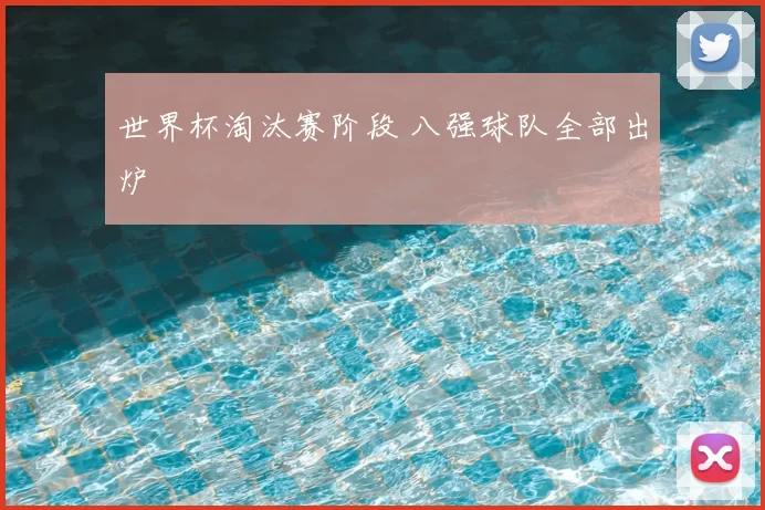 世界杯淘汰赛阶段 八强球队全部出炉