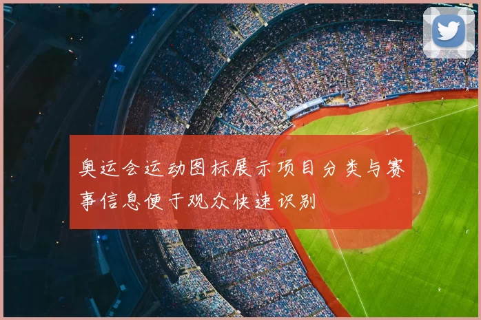奥运会运动图标展示项目分类与赛事信息便于观众快速识别